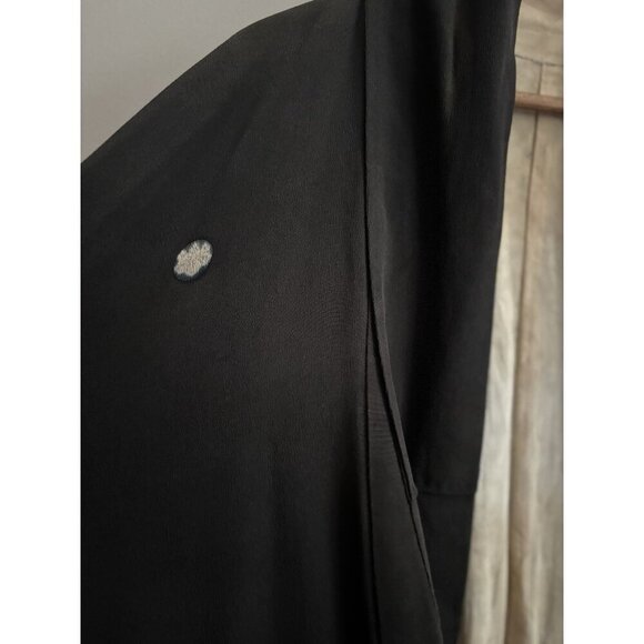 Antique 1920s Flapper Kimono  Robe Art Deco Japanese Floral Silk Hand-Stitched - Picture 3 of 14